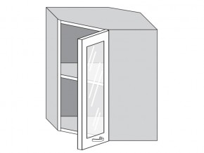 1.60.3у Шкаф настенный (h=720) угловой на 600мм со стекл. дверцей в Красноуфимске - krasnoufimsk.магазин96.com | фото