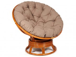 Кресло-качалка Papasan w 23/01 B с подушкой Cognac, экошерсть Коричневый в Красноуфимске - krasnoufimsk.магазин96.com | фото