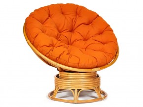 Кресло-качалка Papasan w 23/01 B с подушкой Honey, ткань Оранжевый в Красноуфимске - krasnoufimsk.магазин96.com | фото