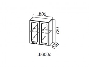 Ш600с/720 Шкаф навесной 600/720 (со стеклом) в Красноуфимске - krasnoufimsk.магазин96.com | фото